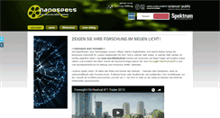 Desktop Screenshot of nanospots.de